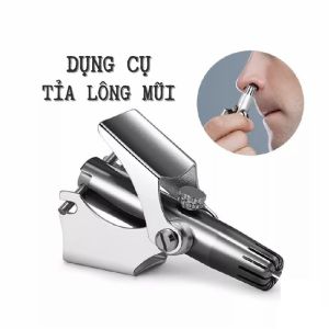 Dụng cụ cắt tỉa lông mũi bằng thép không gỉ cao cấp máy tỉa lông mũi an toàn tiện lợi. Kèm hộp đựng cao cấp