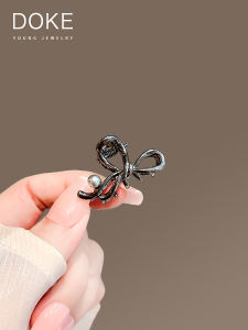 Butterfly Knot Metal Hair Clip Womens Elegant Small Size 2024 New Style Half Updo Shark Clip Hair Accessory