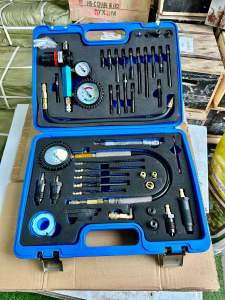 Bộ kiểm tra nén động cơ diesel. Động cơ phun trực tiếp và gián tiếp 46 chi tiết - 8599