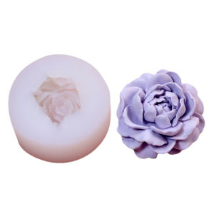 3D เทียนจัสมินแม่พิมพ์ DIY Rose Peony ดอกไม้พลาสเตอร์สบู่แฮนด์เมดเรซิ่นหัตถกรรมแม่พิมพ์หล่อเค้กช็อกโกแลตเบเกอรี่เครื่องมือ