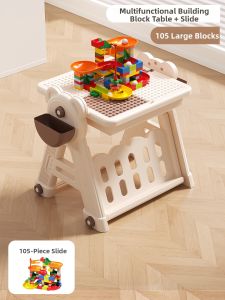 TonGJishi | Multifunctional Building Block Table Large Particle Assembly Intellectual Toy
