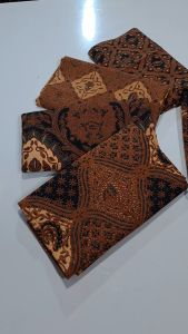 Kain Batik Bawahan Rok Kebaya Katun Bokor Kencono Sogan Mewah Clasik Murah 240x110cm