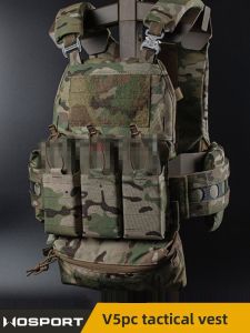 WOSPORT Tactical Vest Replicated FERRO Pharaoh FCPC V5 Laser Cut Lightweight Protective Vest for Outdoor Camping Traveling