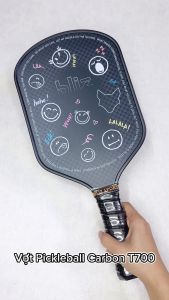 Vợt Pickleball hiệu Bliz Sợi Carbon T700 nhám Cao Cấp Bliz-Heh! - màu đen