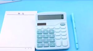 Kalkulator 12 digit simple (2 daya batre dan cahaya) solar charged power simple