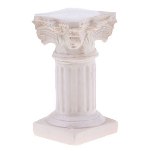 Resin Roman Column Pillar Model Miniature for Garden Diorama Yard Accessory
