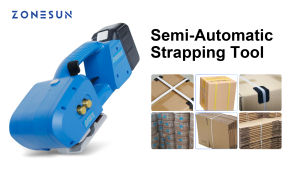 ZONESUN JD-PSE16 Handheld Electric Strapping Machine PP/PET Strip Belt Portable Lithium Rechargeable Battery Power Packing Tool
