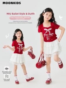 Moonkids | Đầm Tutu Phong Cách Công Chúa Dệt Ren Không T Tay Chân Váy Ngắn