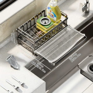 MEIZHUFU | Dish Drying Rack Waste Filter Sponge Cloth Storage