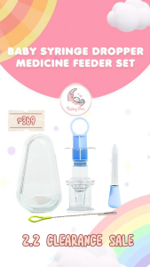 Baby Pro Baby Syringe Dropper Feeder Easy To Use Remedies Kit Set