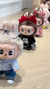 Labubu Macaron V1 V2 Doll Blind Box Monster Plush Doll Keychain