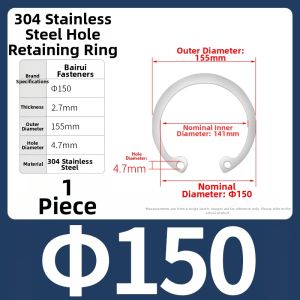 BAIRUITE | Steel Elastic Retainer Rings For Holes 3-150mm