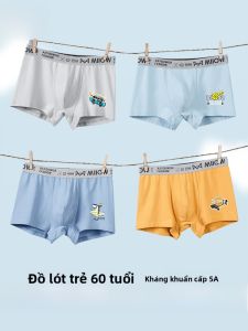 MiiOW | Quần lót nam cotton nguyên chất MiiOW dành cho học sinh trung học Quần đùi nam phong cách hoạt hình kháng khuẩn cạp vừa mùa hè 2024