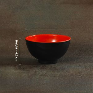 Mimane Imitation Porcelain Bowl Dumpling Soup Bowl Restaurant Style Japanese Noodle Bowl Large Black Red Plastic Dining Utensils