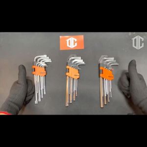 Bộ Lục Giác Đầu Bi Ngắn 9 Size Bộ Lục Lăng Đầu Bi Cao Cấp 207509 Wokin Tools Thép cao cấp dùng để vặn tháo lắp bulong ốc vít đầu lục giác