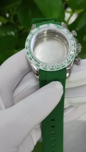 VK63 Watch 39mm Case For VK63 Movement Stainless Steel Sapphire Glass Chronograph Watch Case Ceramic Bezel Watch Accessories