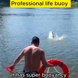 Water Safety Kids Life Buoy Ring 1.5KG with Rope Grab - High-Visibility Durable Swim Float for Kids & Adults