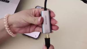 DOONJIEY 10G Ethernet Adapter 10000Mbps USB4 Type C to RJ45 Network Card Compatible Thunderbolt 3/4 For Office Laptop MacBook