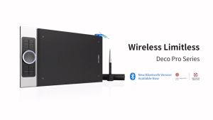 XP-Pen Deco Pro Wireless Series Drawing Graphics Tablet - Small/Medium