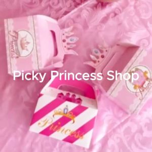 1pc Princess Theme Lootbags Loot Box Crown Princess Birthday Party Giveaways