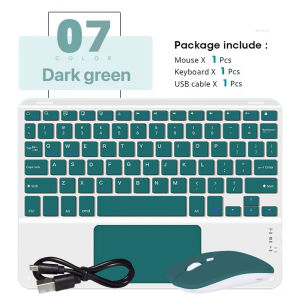2025 Multilingual Mini Wireless Touch Keyboard With Mouse For iPad Android IOS Windows Universal Rechargeable Bluetooth Keyboard
