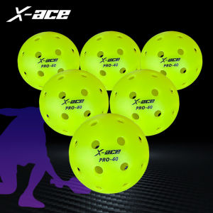 X-Ace ลูกพิคเคิลบอล40โปร40ชิ้น40หลุมลูกดองการฝึกอบรมอย่างมืออาชีพไร้รอยต่อลูกพิคเคิลบอล X1 Amasport