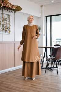 ss syakira gamis kerja HURAIYAH dress ASN pdh pL pemda pegawai kantoran muslimah kurung melayu malysia seragaman instansi lapangan busui