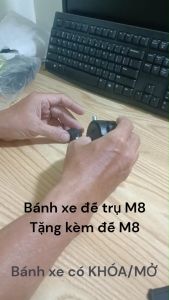 [Tặng phụ kiện] Bánh xe ghế xoay bánh xe đẩy hàng bánh xe đa năng gắn chân kệ tủ bàn.