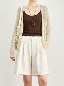 FAESSLIN | Simple and Elegant Linen Shorts Women Summer