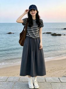 XIANYIJIAO | Summer Casual Slim A-Line Skirt