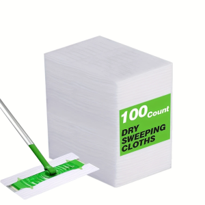 100 Pcs Of Dust Removal Paper Disposable Household Dust Removal Cloth Electrostatic Mop Pad Floor Tile Floor Cleaning Supplies