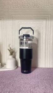 Tumbler Stainless Steel Handle 2in1: Pilihan Botol Minum Travel Mug & Thermos Dingin & Panas