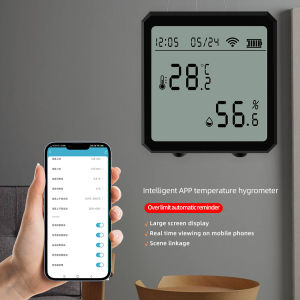 WiFi Temperature and Humidity Sensor APP Control Hygrometer Detector With LCD Display High Precison Hygrometer Thermometer