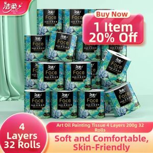 C&S | Oil Painting Pattern Toilet Paper with Core