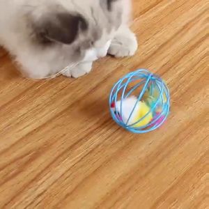 Funny Cat Toy Playing Toys False Mouse in Rat Cage Ball For Pet Cat Kitten Gift