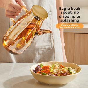 Heat Resistant Glass Oil Pot