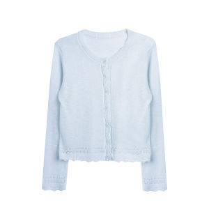 loveheynew | Áo Cardigan Trang Trí Ren Chống Nắng Giảm Cân