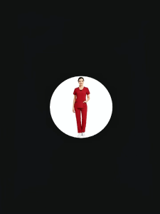 【2026 New Style】NiaaHinn Fashion Women Men Elastic Wrinkle Resistant Breathable Scrub Suit Set with cargo pants Doctor Nurse Uniform【Short Sleeves V-neck Top+ Straight Cut Pants】