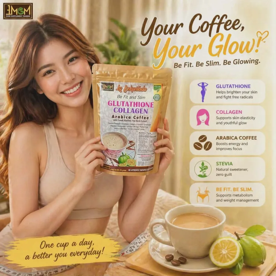 slimming coffee with glutathione slimming coffee, with glutathione and collagen mix