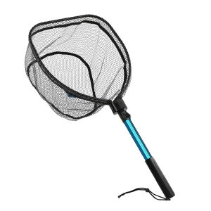 SANLIKE Foldable Net Fly Fishing Landing Net Fishing Net Trout Bass Net Catching and Releasing Net for Freshwater Salt Water
