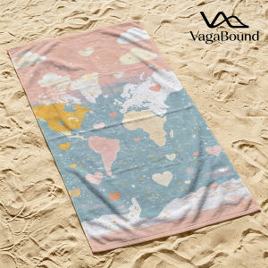 World of Hearts Luxury Beach Towels Crafted from Combed Cotton Plush and Absorbent Beach Towel or Pool Towels