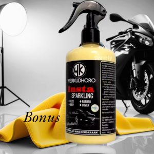 Insta sparkling 500 Mili pengkilap motor dan mobil daun talas perawatan harian