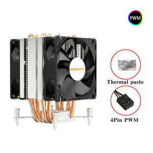 AM4 CPU Air Cooler 6 Heat Pipes PWM RGB Ventilador for Intel LGA X99 2011 1700 1150 1151 1366 1155 X79 AMD AM5 AM3 Cooling Fan