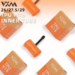 TPU Orange Mountain Bike Inner Tube Suitable for 26/27.5/29 AV Tires Suitable for Mountain Bike Tires Lightweight Inner Tube