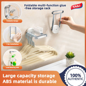 Taili Hanger giá lưu trữ treo tường Núm hút cao su lưu trữ móc công cụ đa chức năng không khoan giá lưu trữ