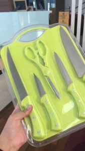 RRS ชุดมีด ทำครัว เซ็ต 6 ชิ้น รุ่น GS001536 สีเขียว - เครื่องครัว