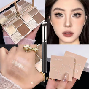 Bảng Phấn Tạo Khối Và Làm Nổi Bật 4 Trong 1 Kết Cấu Mờ Độ Che Phủ Nhẹ Long Lanh Mỹ Phẩm Tạo Bóng Mũi Để Làm Sáng Và Tạo Khối Cho Mọi Loại Da