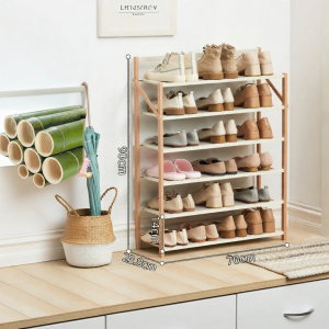Foldable No-Assembly Shoe Rack