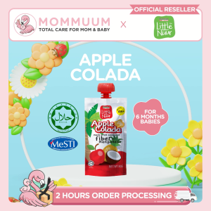 Little Nuur The Fruity One Apple Colada (80g) - Baby Food Ready To Eat Puree 6m+