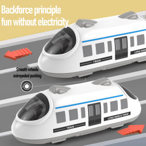 Kid Train with High-Speed Train Toy No Battery Push & Go Locomotive for Kids